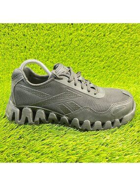 Reebok Zig Pulse Low Womens Size 8W Black Composite Toe Work Shoes Sneakers